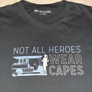 Travis Mathew Short Sleeve T-Shirt - Not All Heroes Wear Capes - XL - Clean